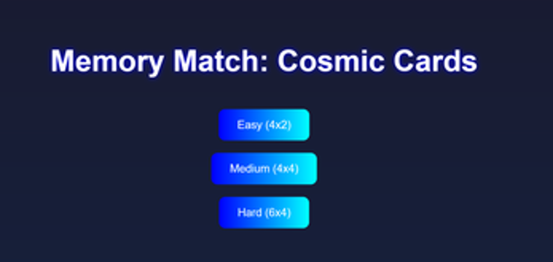 Memory Match: Cosmic Cards Image