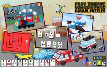 Preschool Car Truck and Engine Jigsaw Puzzle Image