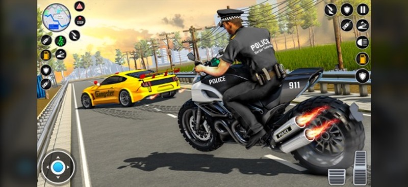 US Police Moto Bike Car Chase screenshot