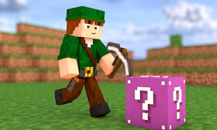 Lucky block mod for mcpe screenshot