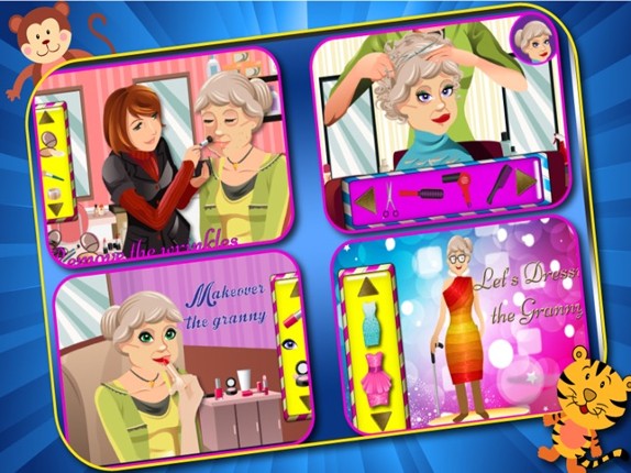 Grandma's Party Makeover Salon - Make the Granny look young &amp; cute for Grandpa screenshot