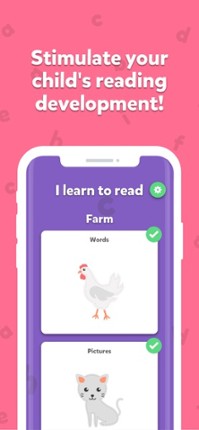 I learn to read screenshot