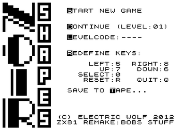Noir Shapes screenshot