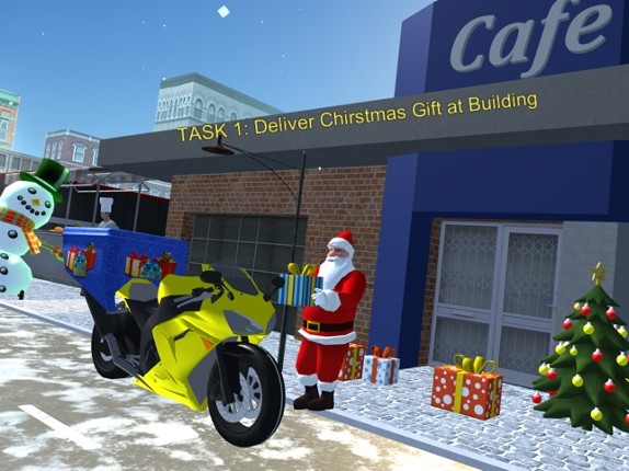 Santa Moto Bike Rider screenshot