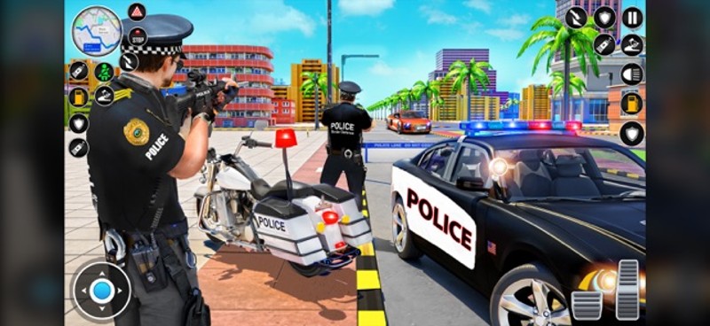 US Police Moto Bike Car Chase screenshot