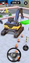 Excavator Truck Parking 3D Image