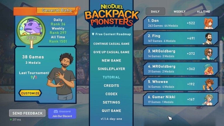 NEODUEL: Backpack Monsters screenshot