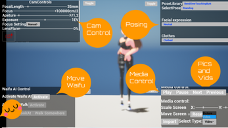 Waifu Posing Simulator "Free" screenshot