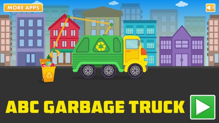 ABC Garbage Truck - an alphabet fun game for preschool kids learning ABCs and love Trucks and Things That Go Image