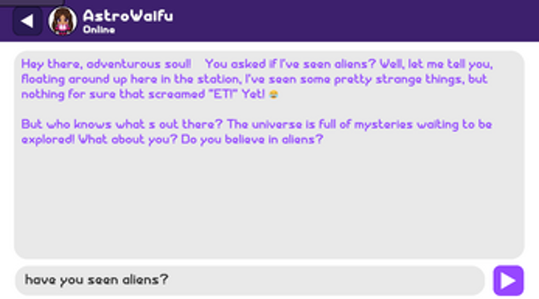 Astrowaifu screenshot