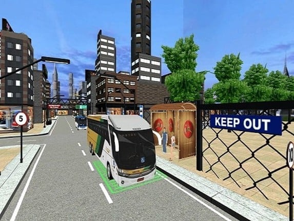 City Coach Bus Passenger Driving :Bus Parking 2021 Game Cover