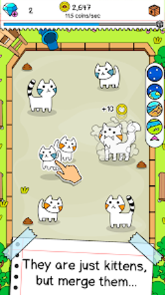 Cat Evolution: Merge Animals screenshot