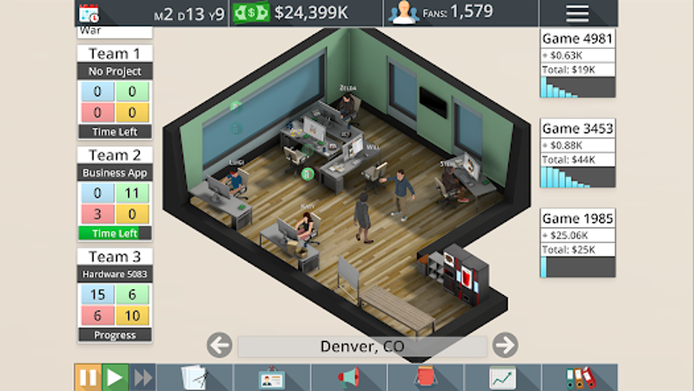 Game Studio Tycoon 3 Lite screenshot