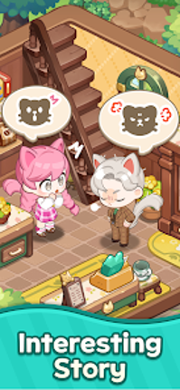 Merge Cat Cafe: Deco screenshot