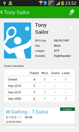 Tennis Math: score & stats Image
