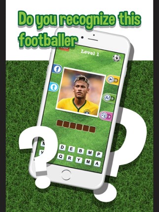 Guess who's the football players quiz app - Top footballer stars trivia game for real soccer fan screenshot