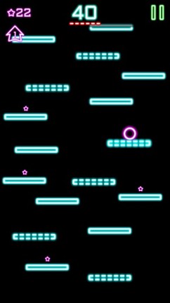 Rock Hero Jump in glow sparkling amazing fantasy space screenshot