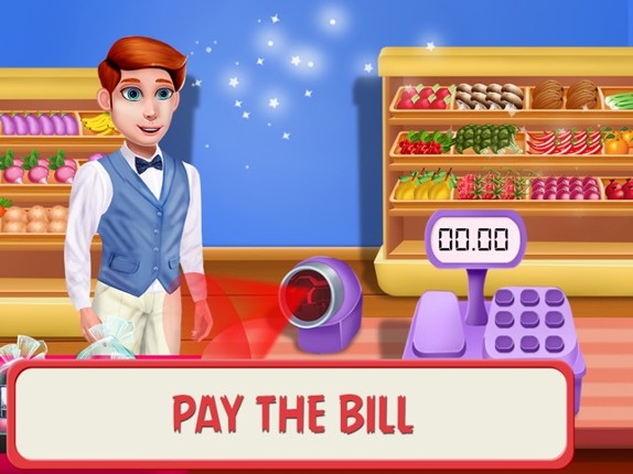 Supermarket Shopping and Cash Register screenshot