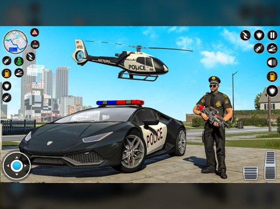 US Police Moto Bike Car Chase screenshot