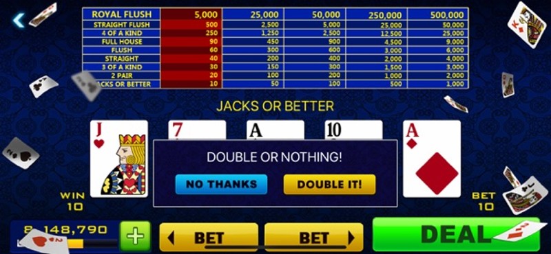 Deuces Wild Bonus Video Poker Image