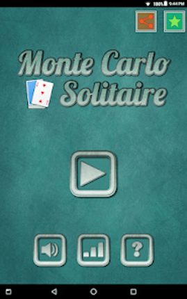 Monte Carlo Solitaire screenshot