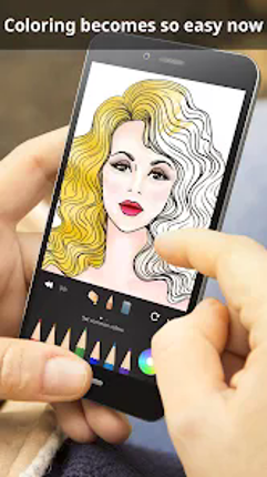 Girls Coloring Book Image