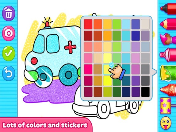 Glitter Coloring For Kids screenshot