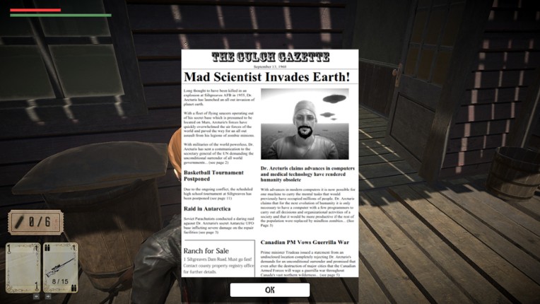Gunslingers of the Wasteland vs the Zombies From Mars screenshot