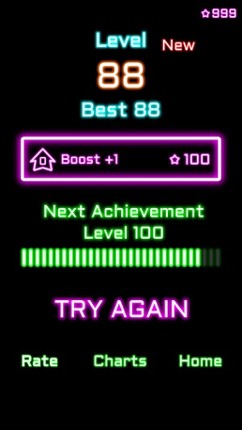 Rock Hero Jump in glow sparkling amazing fantasy space screenshot