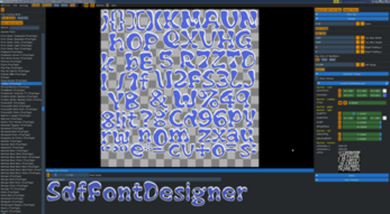 SdfFontDesigner v0.0.2485 screenshot