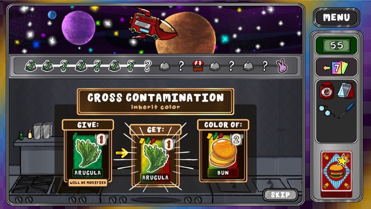 A la Card screenshot