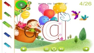 ABC Tracing English Alphabet Letters for Preschool Image