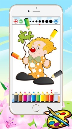 Circus Coloring Book for Kids - Toddlers drawing free games screenshot