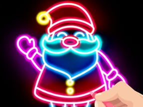 Draw Glow Christmas Image