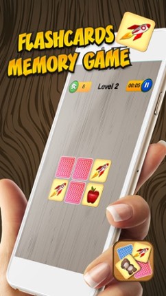 Flash Cards Memory Game – Educational and Fun Activity Challenge to Match Card Pair.s screenshot