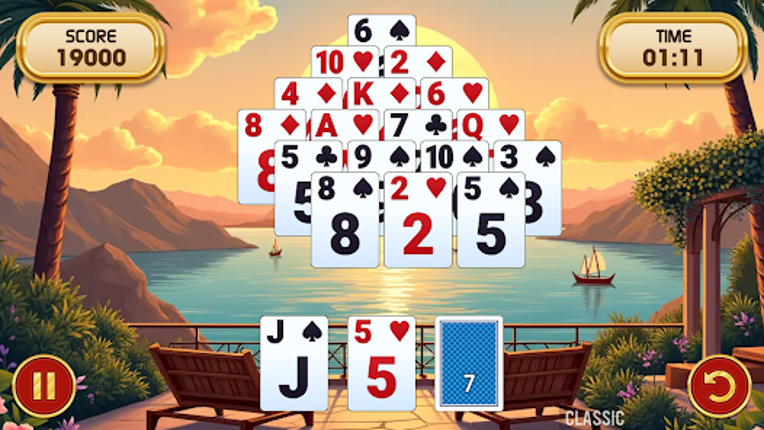 Pyramid Solitaire Challenge screenshot