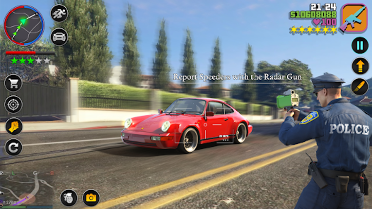 US Cop Car Chase Game 3D screenshot