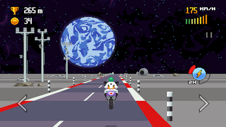 Retro Highway - Bike Racer screenshot