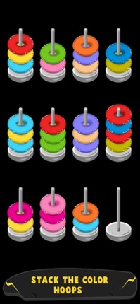 Hoop Stack Game - Color Sort screenshot