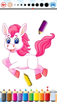 Pony Coloring Book for kids - My Drawing free game Image