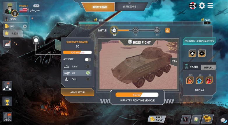 War Clicks screenshot
