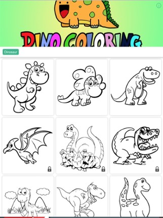 Dinosaur Coloring Books for Kids Toddler Game Free screenshot