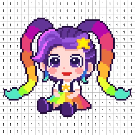 Pixel Number: DIY Coloring Fun Image
