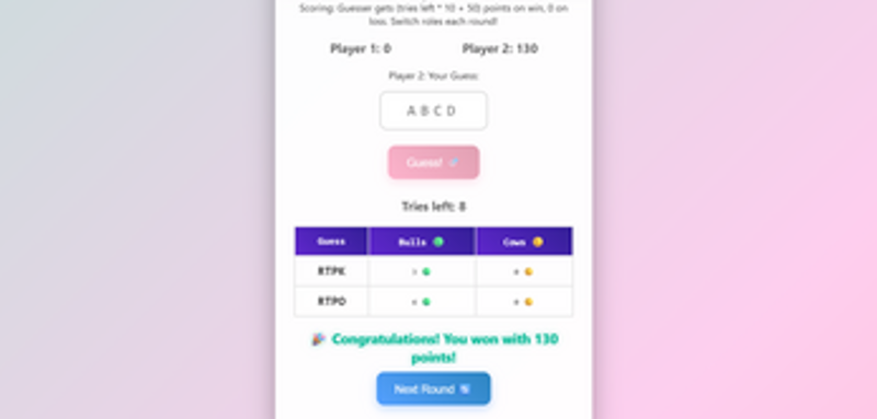 Letter Bulls & Cows Image