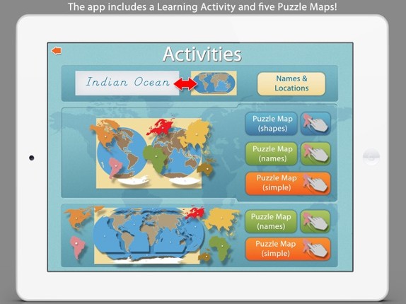 World Continents and Oceans - A Montessori Approach To Geography Image