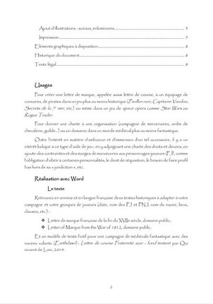 Faire une lettre de marque pour des pirates & corsaires screenshot