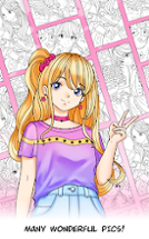 Anime Games Coloring Book Image