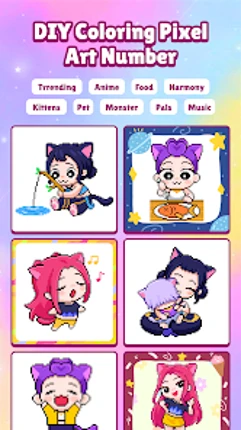 Pixel Number: DIY Coloring Fun screenshot
