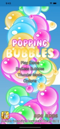 Popping Bubbles Game screenshot