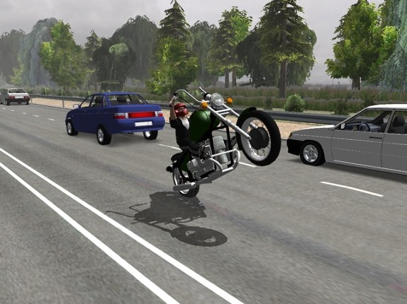 Russian Moto Traffic Rider 3D screenshot